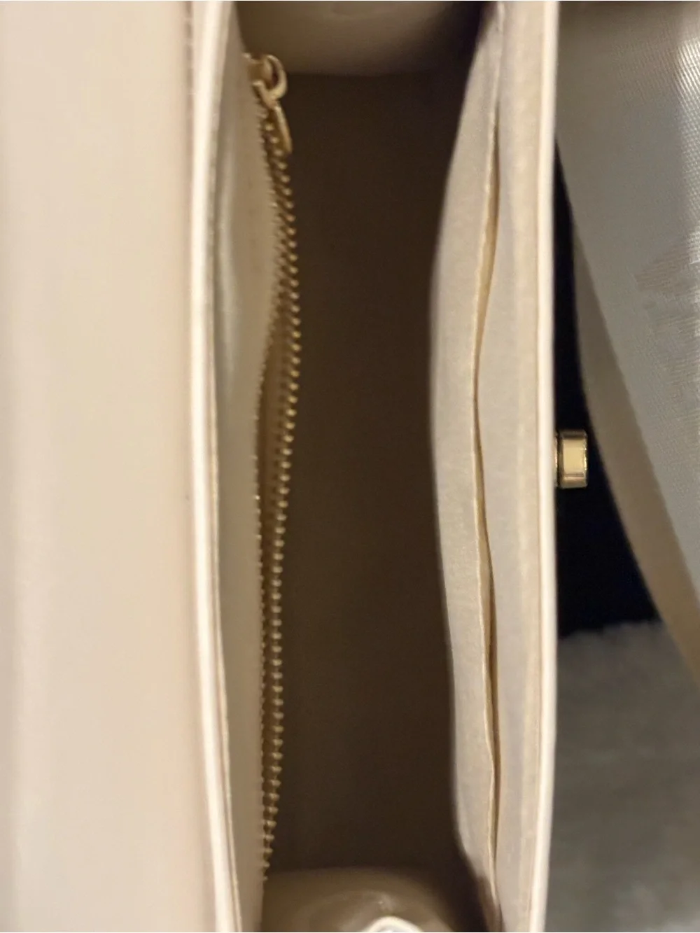 Valentino Orlandi Cream Structured Top-Handle Satchel